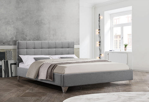 IF 5710 - Bed - Grey Fabric