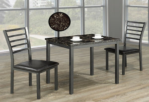 IF 1211 - 3pc Dining Set - Marble Top