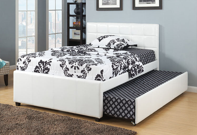 IF 124 - Platform Bed with Trundle - White