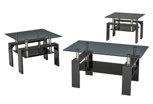 IF 2011 - 3pc Coffee Table Set - Black