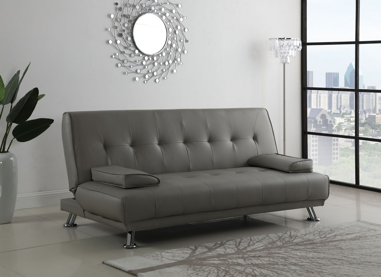 IF 389 - Sofa Bed Grey PU