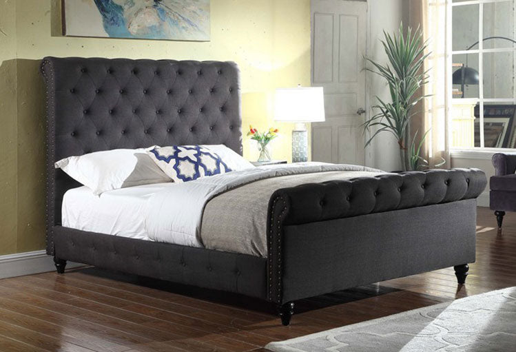 IF 5750 – Bed – Charcoal Fabric
