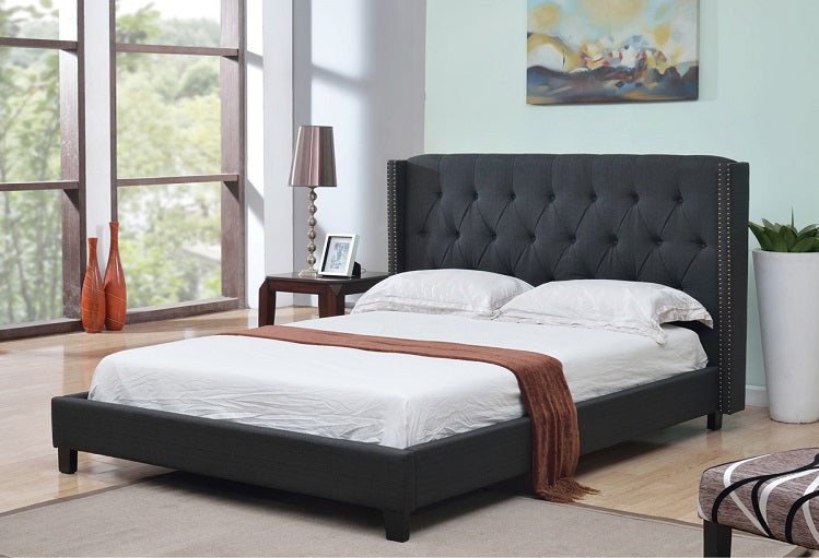 IF 5800 - Bed - Charcoal Fabric