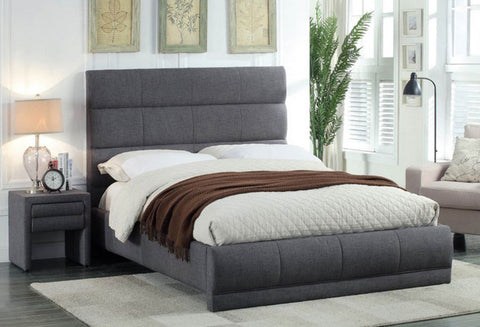 IF 5860 - Bed - Grey Fabric