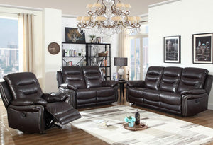 IF 8015 -  Sofa Only - Leather Air Brown - Canapé seulement - Cuir brun air